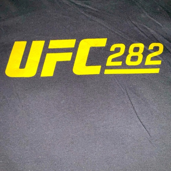 UFC 282 Men’s Black Size Large Double Sided Graphic Short Sleeve T Shirt - Picture 4 of 9